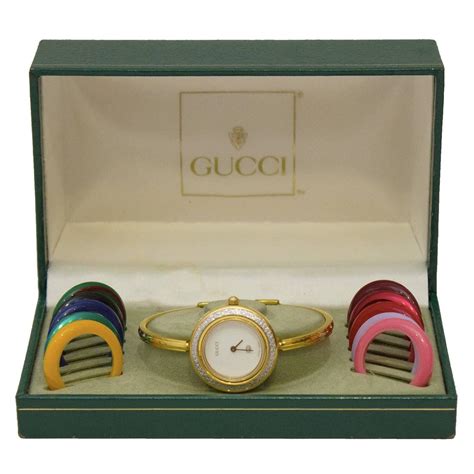 gucci watch bezel interchangeable|vintage gucci watch with bezels.